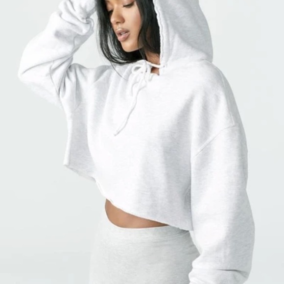 joah brown raw edge hoodie - Picture 4 of 4